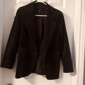 Zara Brown Corduroy Blazer